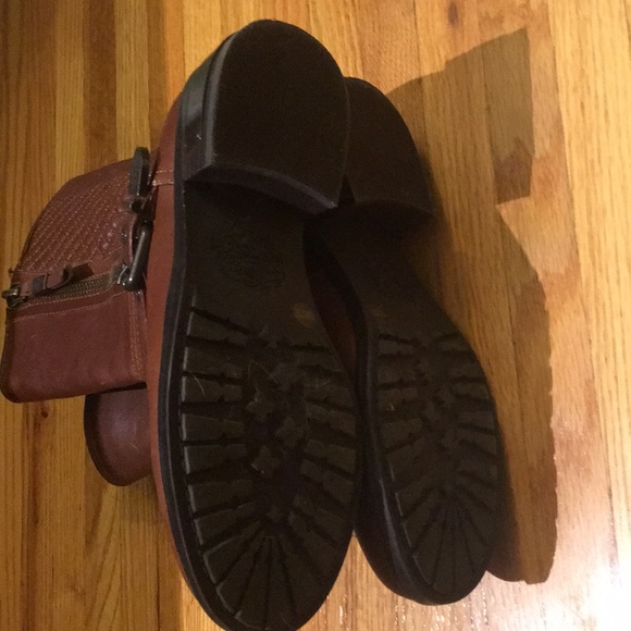 Brown leather Mid booties - Picture 5 of 8